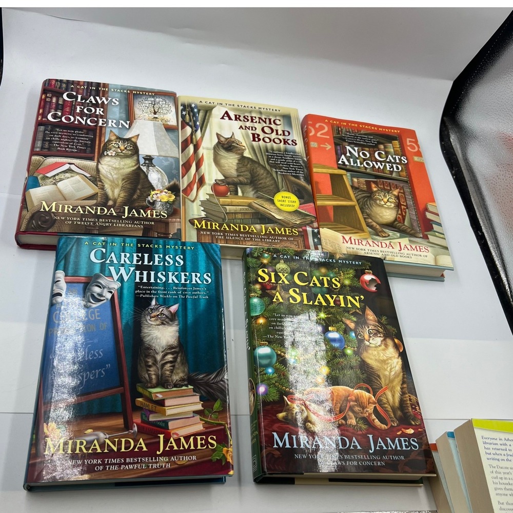 Miranda James Cat in the Stack Series Book Lot 5 HB 3 PB Very Good 8 Total - Picture 4 of 5